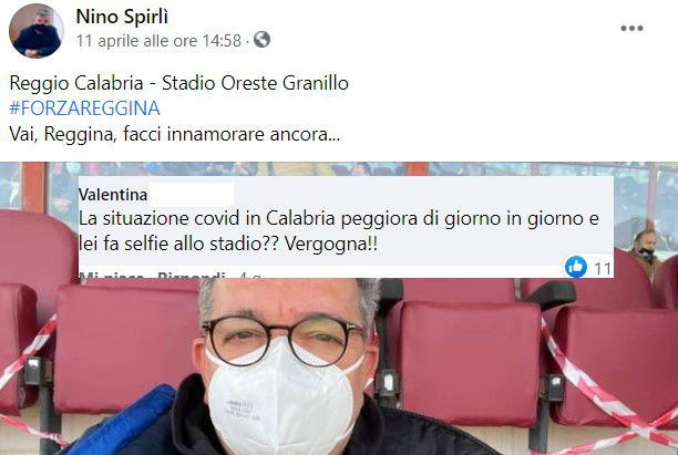 spirlì allo stadio zona rossa calabria 1