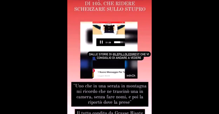 zoo di 105 stupro