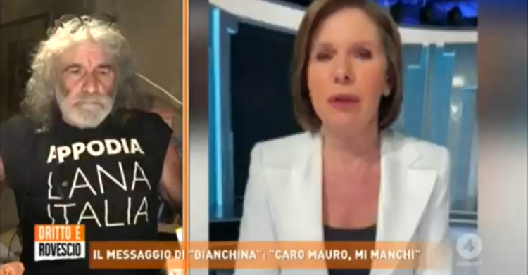 bianca berlinguer video mauro corona dritto e rovescio