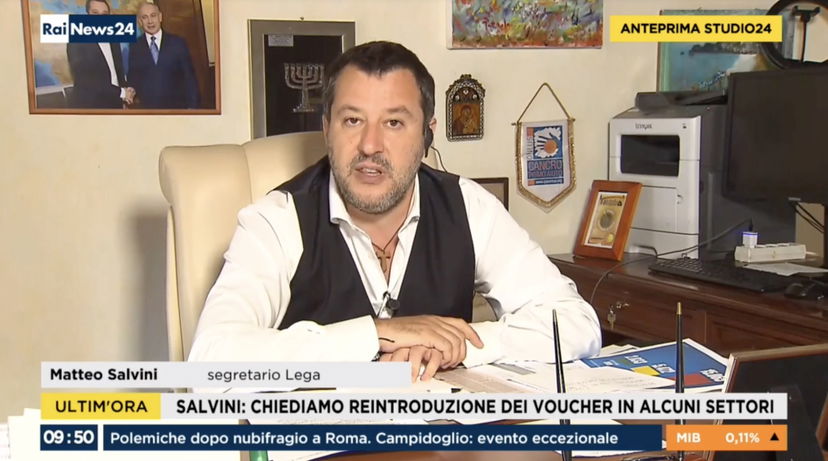 Salvini dice che chi paga 600 euro a un cameriere non è uno sfruttatore | VIDEO article-post