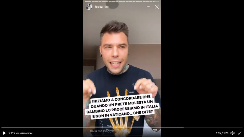 Fedez furioso contro il Vaticano per l’attacco al DDL Zan | VIDEO article-post
