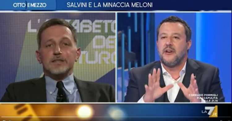 salvini madonna voti video otto e mezzo
