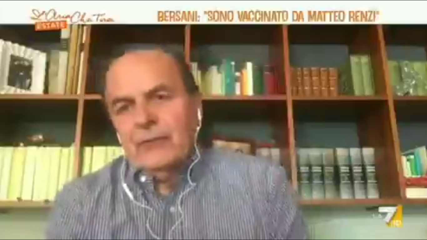 bersani renzi salvini video l'aria che tira