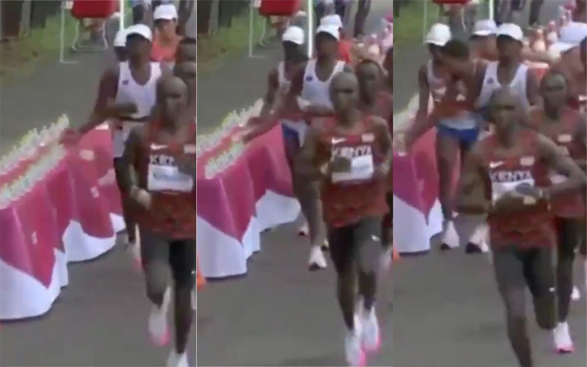Medaglia d’oro d’imbecillità: il maratoneta francese che fa cadere tutte le bottiglie d’acqua | VIDEO article-post