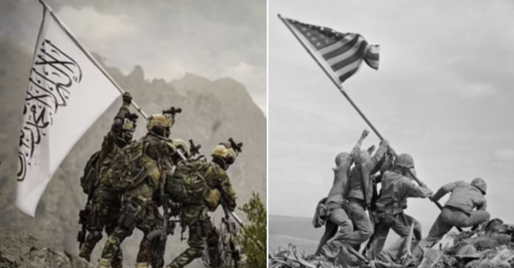 talebani marines iwo jima bandiera