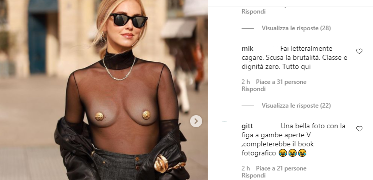 “Vatti a coprire”: il disagio di chi si scandalizza per Chiara Ferragni con la maglia Schiaparelli article-post