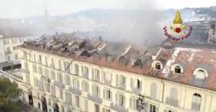 Torino rogo famiglie sfollati