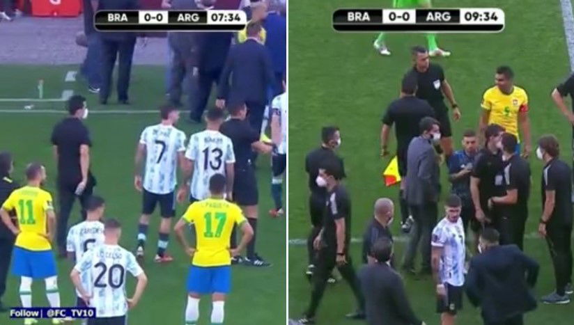Brasile-Argentina: l’incredibile “invasione di campo” delle autorità per cacciare i giocatori “imbroglioni” | VIDEO article-post