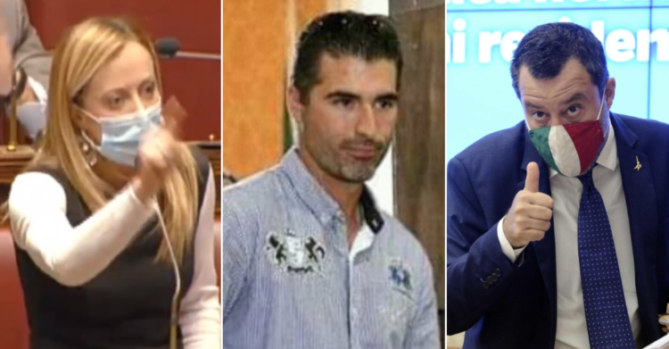 walter onichini giorgia meloni matteo salvini