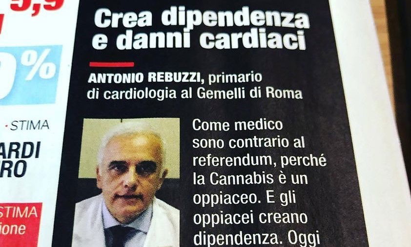 “La cannabis è un oppiaceo”: l’epic fail del medico proibizionista article-post