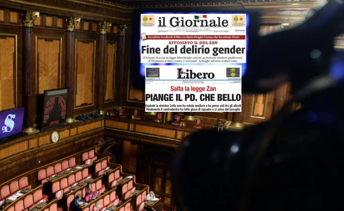 “Che bello”: Libero e Giornale festeggiano i diritti calpestati con la fine del ddl Zan article-post