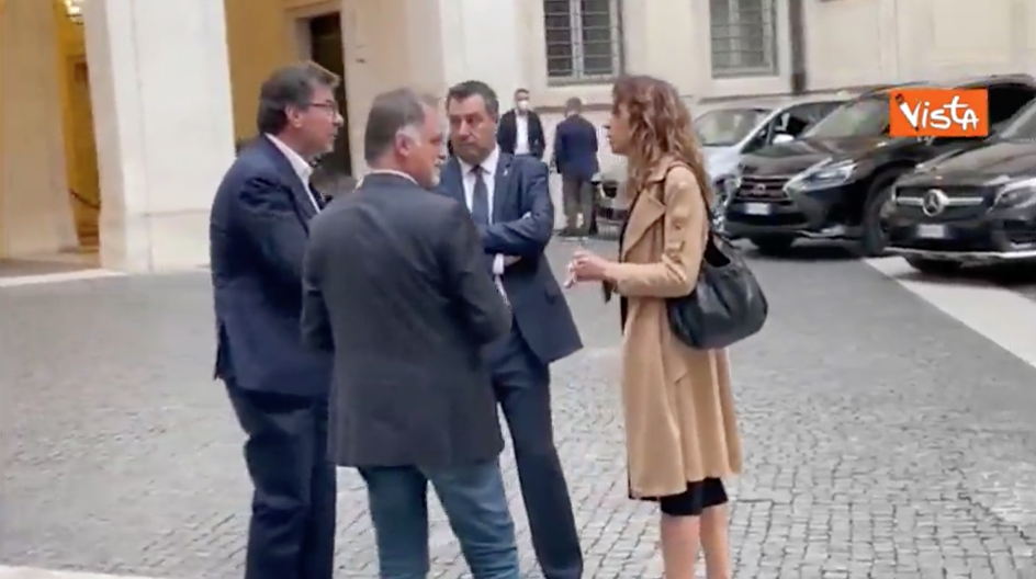 salvini draghi giorgetti lega