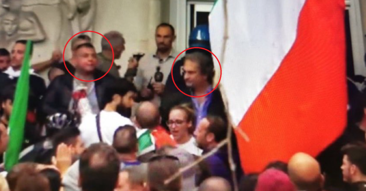 lamorgese forza nuova giuliano castellino roberto fiore forza nuova assalto cgil