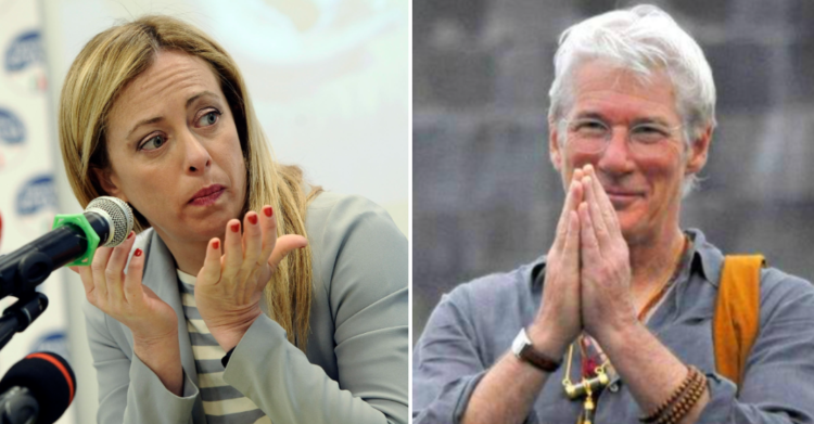 giorgia meloni richard gere open arms matteo salvini processo