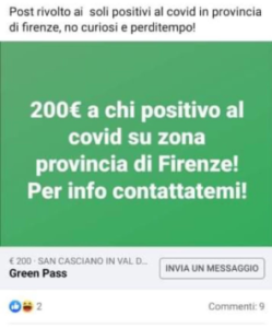marketplace facebook green pass