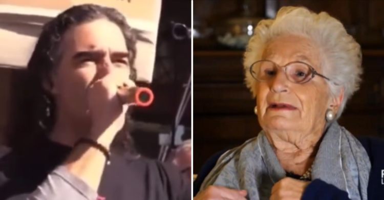 liliana segre insulti no green pass bologna