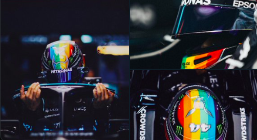 Il casco arcobaleno di Lewis Hamilton per i diritti LGBTQI+ in Qatar article-post