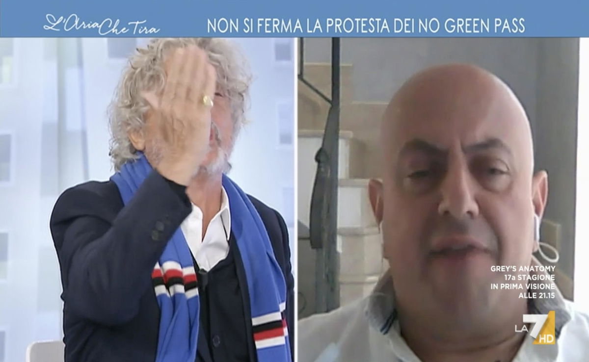 Massimo Ferrero sbrocca in diretta contro un no pass | VIDEO article-post