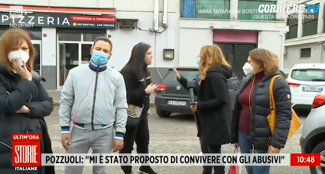 La troupe di Rai 1 aggredita a Pozzuoli in diretta article-post