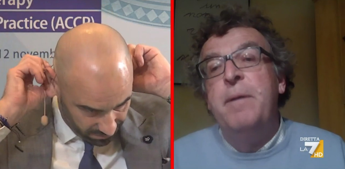 Il momento in cui Bassetti sommerso dalle fake news lascia lo studio di PiazzaPulita | VIDEO article-post