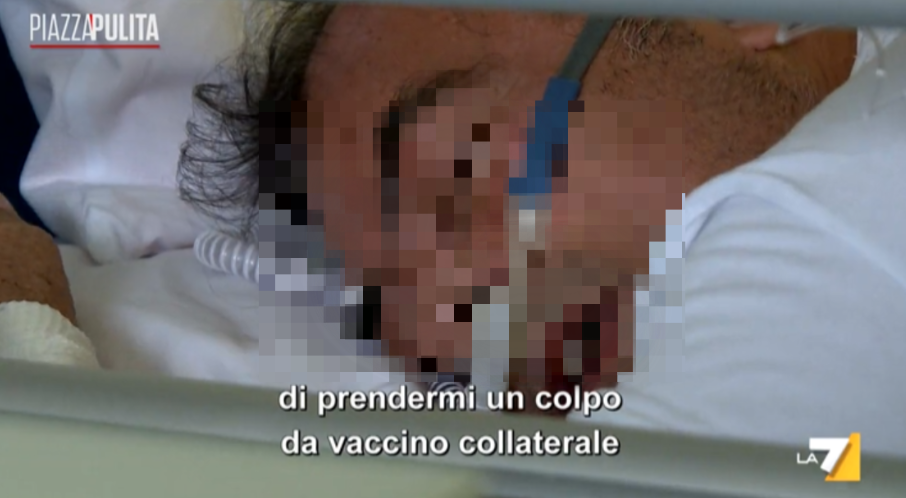 Il no vax che in ospedale con l’ossigeno continua a negare l’efficacia dei vaccini | VIDEO article-post