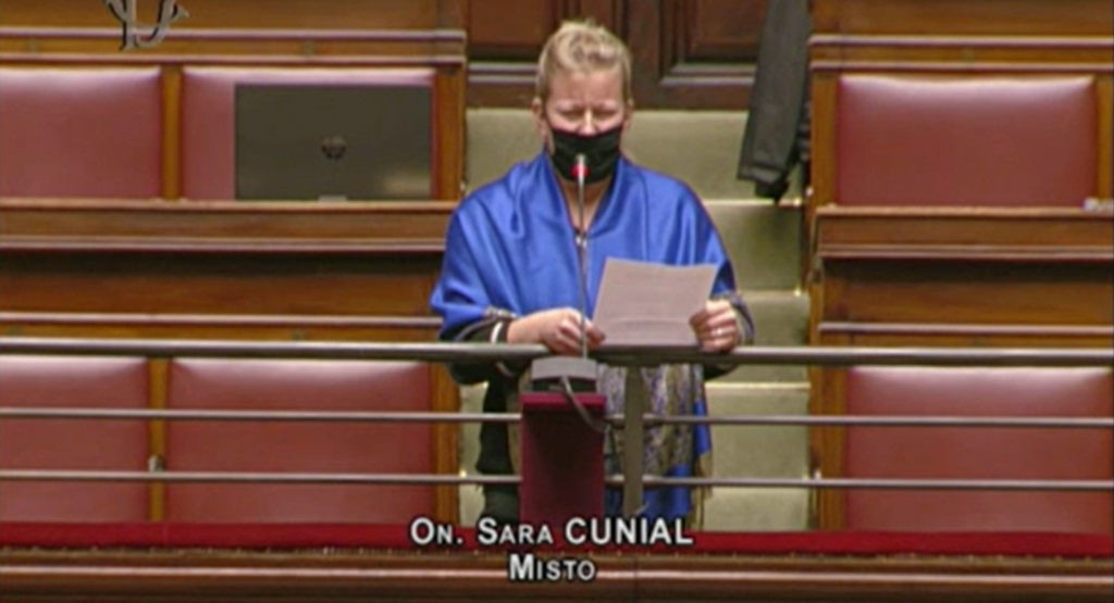 sara cunial isolata montecitoriotribuna