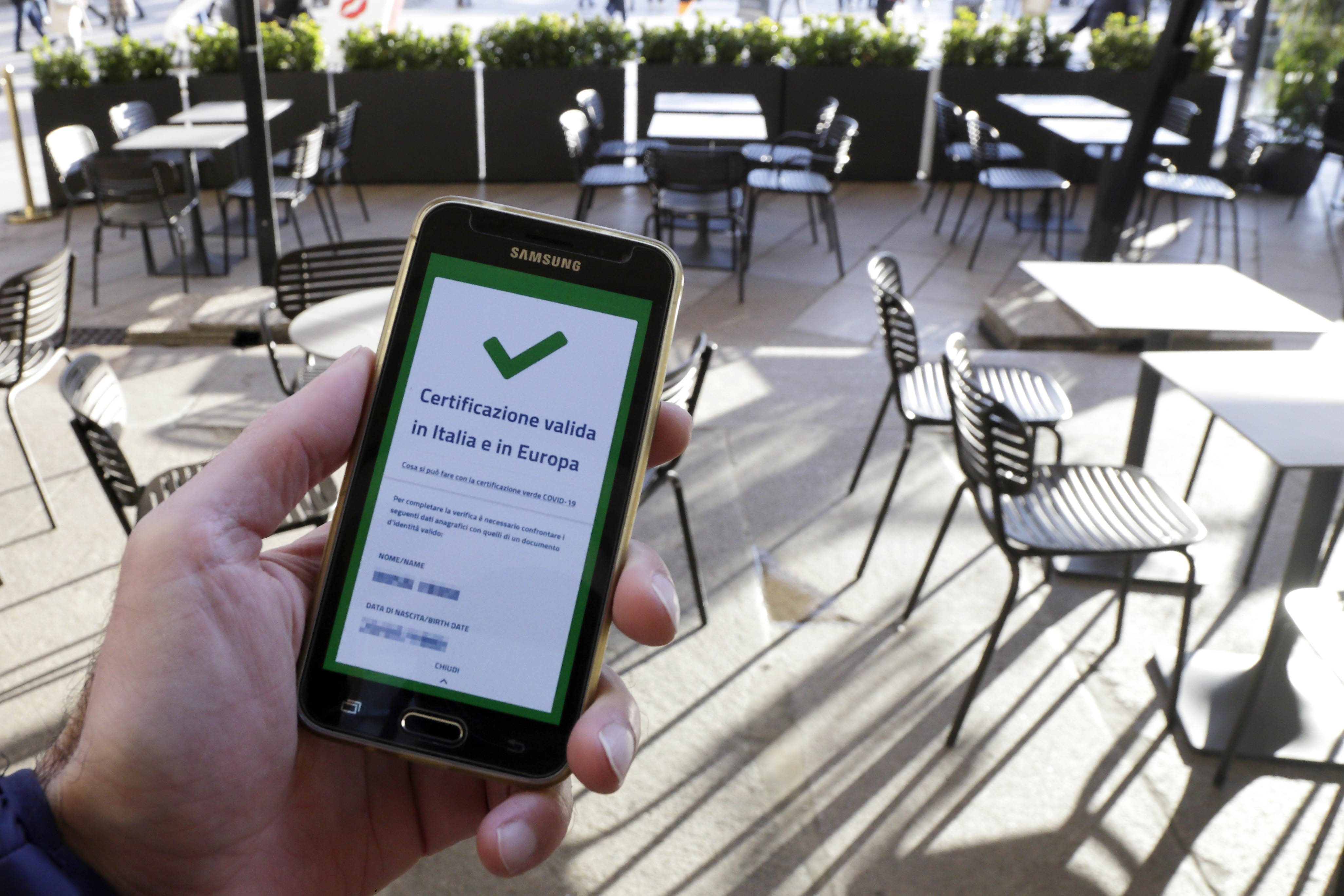green pass clonato bar ristorante