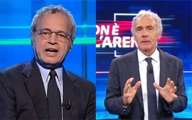 La risposta di Giletti a Mentana sugli ospiti no vax La risposta di Giletti a Mentana sugli ospiti no vax
