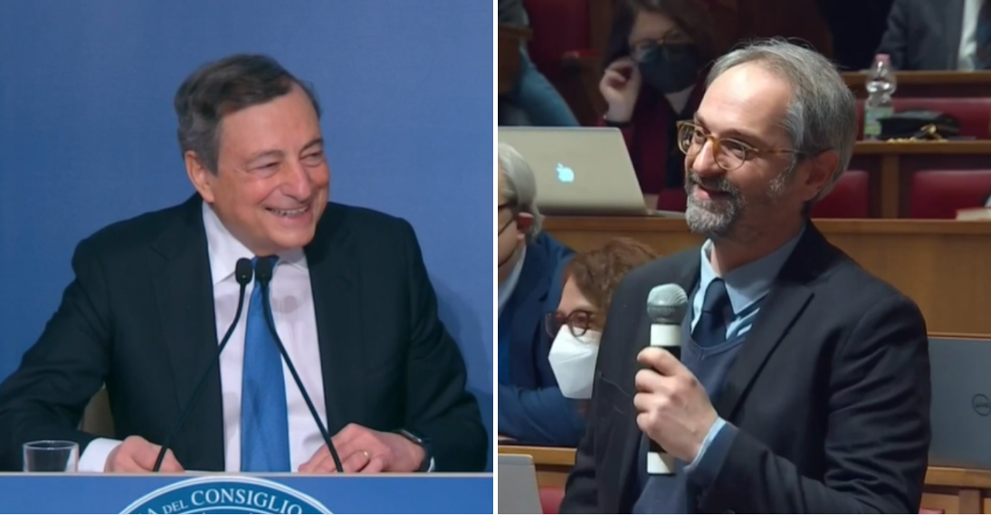 draghi domanda inglese conferenza stampa andrea rosa associated press