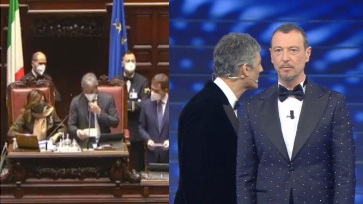 Il momento in cui è stato votato Amadeus per il Quirinale | VIDEO article-post