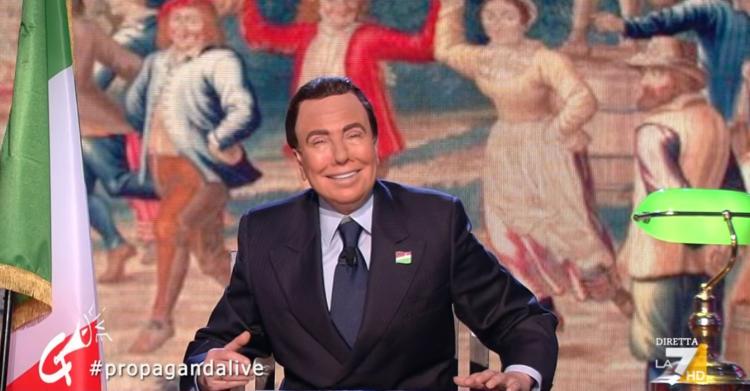 sabina guzzanti imitazione berlusconi video propaganda live