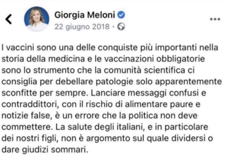 Del Luca Meloni tweet