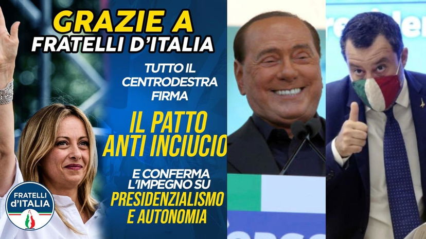 Ma ve lo ricordate il patto anti-inciucio firmato dal centrodestra? article-post