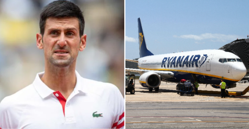 Il tweet con cui Ryanair percula Djokovic che sostiene di “non essere contrario ai vaccini, ma…” article-post