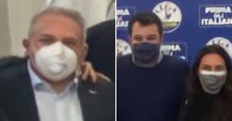 mascherine lega salvini