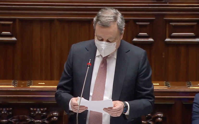 Draghi fa il verso ai deputati di Fratelli d’Italia che lo contestano per la riforma del catasto | VIDEO article-post