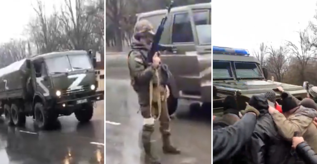 civili fermano convoglio ucraina russia