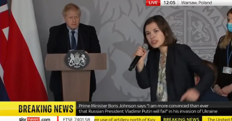 giornalista polonia boris johnson Daria Kaleniuk