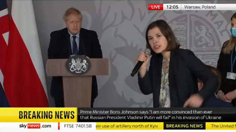 L’intervento della giornalista ucraina Daria Kaleniuk che lascia di sasso Boris Johnson | VIDEO article-post