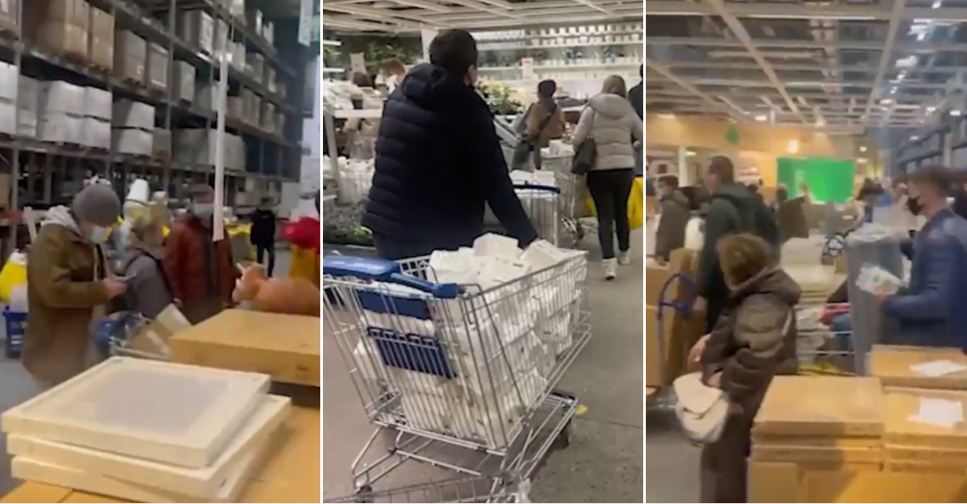 L’assalto dei russi a Ikea prima della chiusura contro la guerra | VIDEO article-post