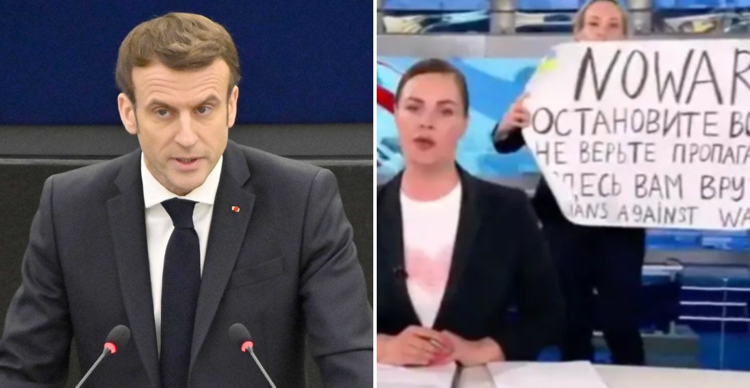 Macron chiede la protezione consolare per Marina Ovsyannikova, scomparsa dopo la protesta nella tv russa article-post