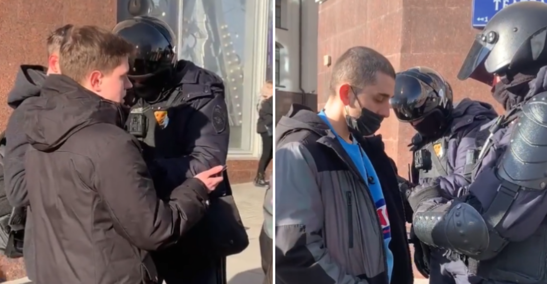 polizia russia controlla smartphone repressione guerra ucraina