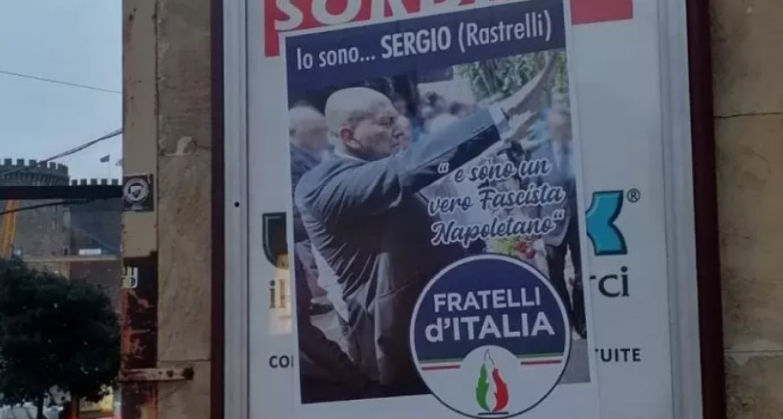sergio rastrelli fratelli d'italia napoli saluto romano