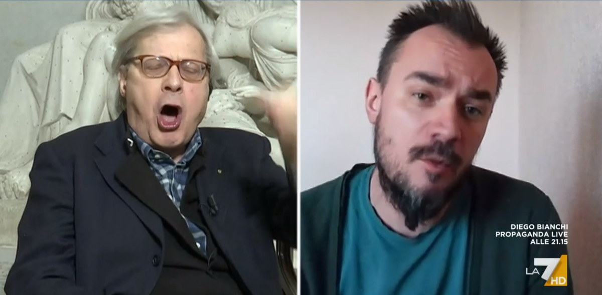 Il giornalista ucraino Vladislav Maistrouk dà a Sgarbi della “capra” in geopolitica | VIDEO article-post