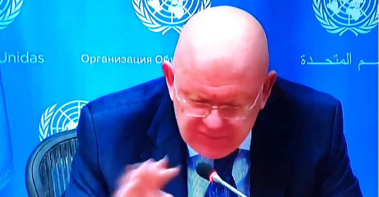 L’ambasciatore russo all’Onu dice per sbaglio la verità sui fatti di Bucha ma poi si corregge | VIDEO article-post