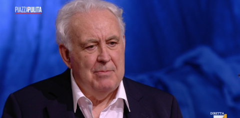 La supercazzola di Santoro sul saluto nazista del cantante ucraino all’Eurovision (mai fatto) | VIDEO preview