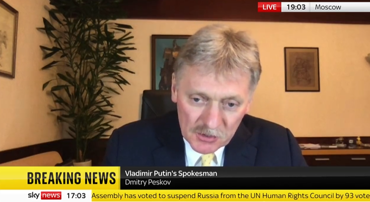 dmitrij peskov polemica russia portavoce perdite esercito