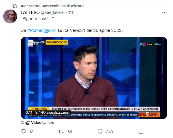 video signora delle pulizie rainews24