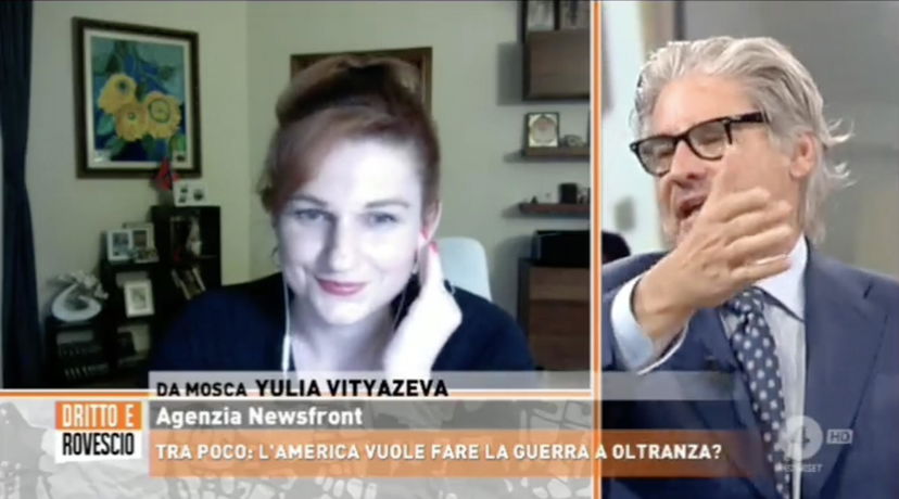 “Ma vaff…”, la discussione tra Del Debbio e la giornalista russa finisce malissimo | VIDEO preview