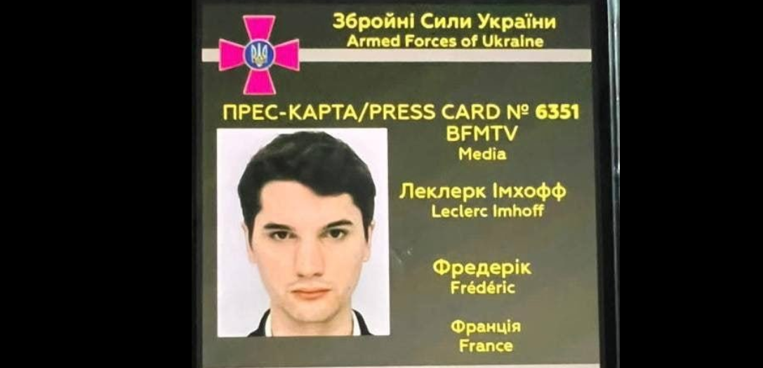 giornalista francese Frédéric Leclerc-Imhoff ucciso severodonetsk